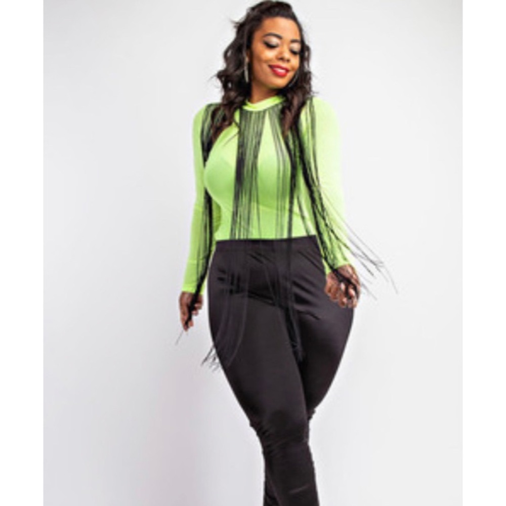 Mesh Fringe Top